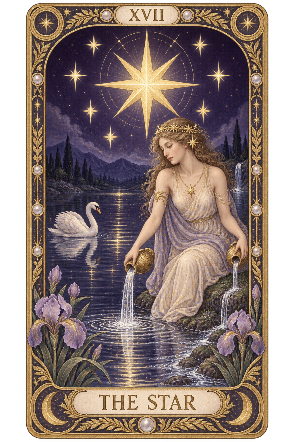 The Star, tarot card XVII